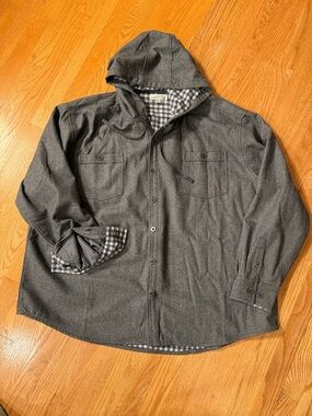 Westport Lifestyle Firepit Hooded Shirt Jacket Size 3XB Wool/Cotton